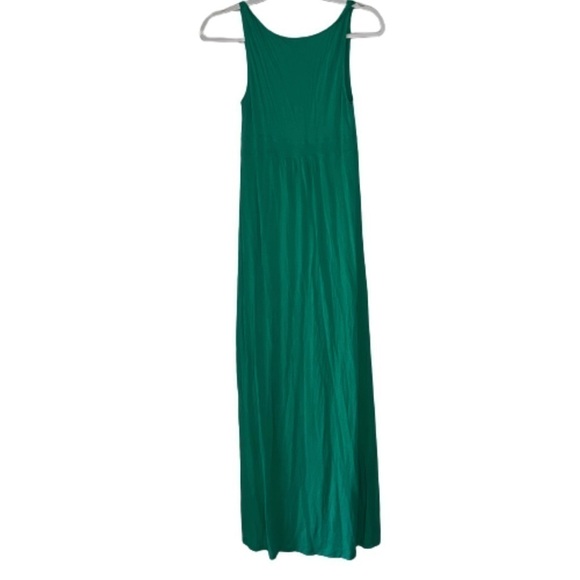 Boden Glamorous Bead Sequin Summer Maxi Dress Green US 2 UK 6 Sleeveless FLAWED. - Picture 2 of 6